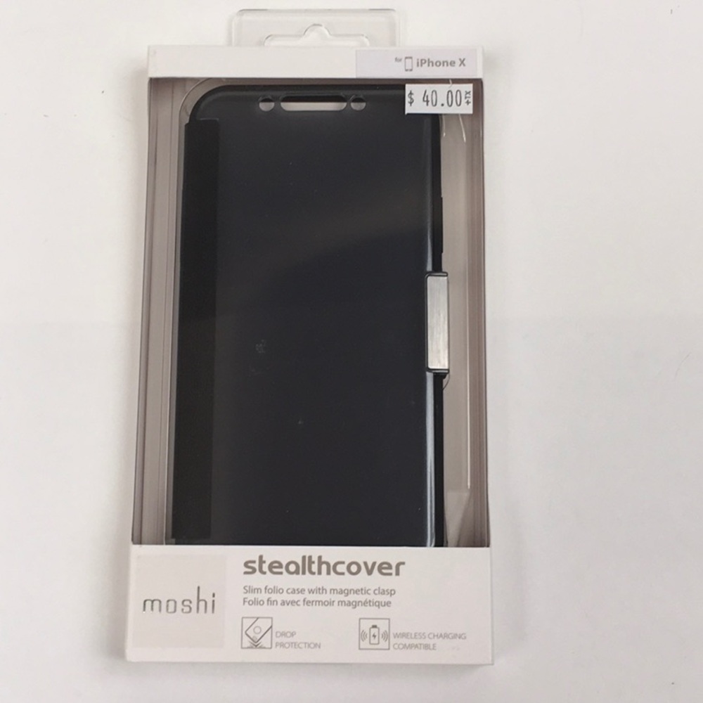 Moshi Stealthcover slim folio Case for iPhone X